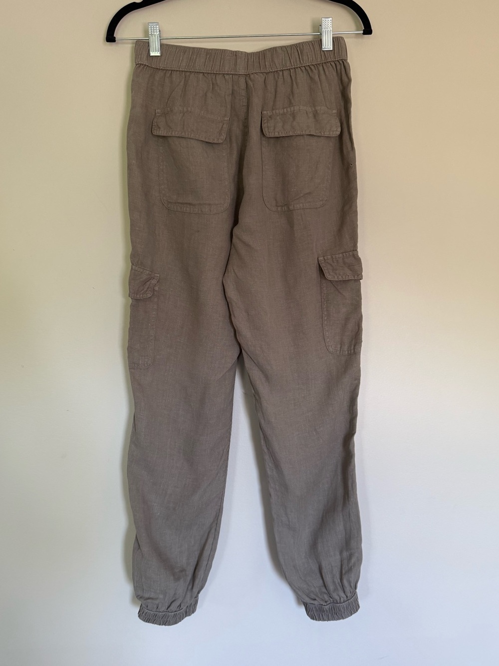 Lot Of 2 Nicole Miller Womens 100%
Linen Cargo Jogger Pants Sage Green & Brown S - Picture 7 of 8